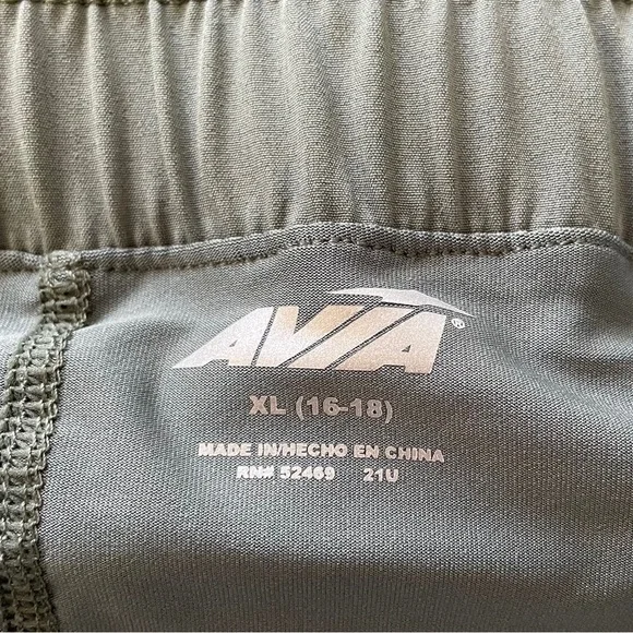 Avia Women's Athletic Shorts in Green - Picture 4 of 7
